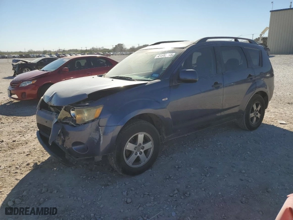 2007 Mitsubishi Outlander ES with VIN JA4MS31X07U009206, listed as a Copart auction lot 41582285 with 166,444 mi miles and Salvage Title. Bid and sale history available at carsss.com. Image 1.