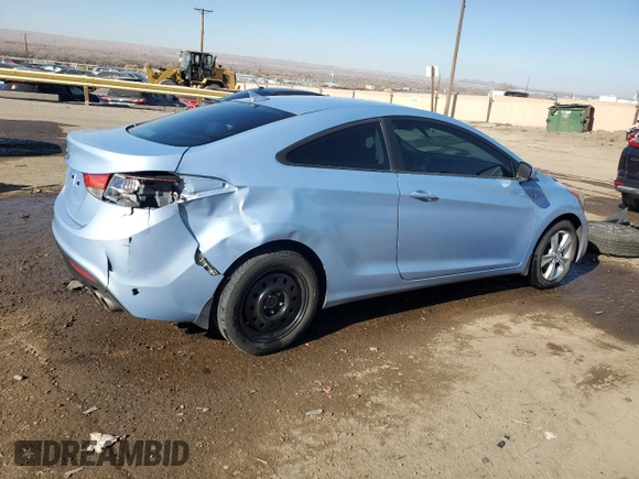 2013 Hyundai Elantra Coupe GS with VIN KMHDH6AE3DU009888, listed as a Copart auction lot 82781894 with 74,386 mi miles and Salvage Title. Bid and sale history available at carsss.com. Image 3.