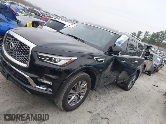 2020 Infiniti QX80 Luxe z VIN JN8AZ2NF7L9704896, wystawiony jako IAAI lot #41786314 z przebiegiem 75 305 mil mil oraz . Historia ofert i sprzedaży dostępna na DreamBid. Obrazek 14.