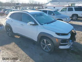 2018 Hyundai Kona Ultimate with VIN KM8K5CA50JU069055, listed as a IAAI auction lot 41634286 with 130,109 mi miles. Bid and sale history available at carsss.com. Image 1.