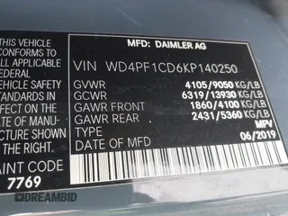 2019 Mercedes-Benz Sprinter Cargo z VIN WD4PF1CD6KP140250, wystawiony jako IAAI lot #40192921 z przebiegiem 85 972 mil mil oraz . Historia ofert i sprzedaży dostępna na DreamBid. Obrazek 9.