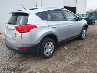 2015 Toyota RAV4 LE with VIN JTMBFREV0FD115750, listed as a IAAI auction lot 41827456 with 75,119 mi miles. Bid and sale history available at carsss.com. Image 4.