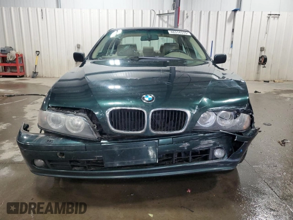 2001 BMW 5 Series 525i with VIN WBADT33481GF40536, listed as a Copart auction lot 48314315 with 165,461 mi miles and Salvage Title. Bid and sale history available at carsss.com. Image 5.