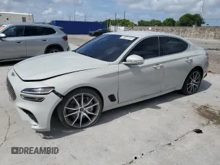 2025 Genesis G70 2.5T with VIN KMTG34SC3SU152923, listed as a Copart auction lot 64540605 with 11,739 mi miles and Clean title. Bid and sale history available at DreamBid. Image 1.