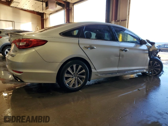 2016 Hyundai Sonata Sport with VIN 5NPE34AF6GH423783, listed as a Copart auction lot 42522245 with Not Provided miles and Salvage Title. Bid and sale history available at DreamBid. Image 3.