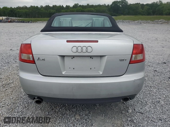 2004 Audi A4 1.8T с VIN WAUAC48H44K004296, выставлен на аукционе Copart как лот 55040035 с пробегом 79 497 миль миль и Списание • Salvage title. История ставок и продаж доступна на DreamBid. Изображение 6.