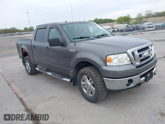 2008 Ford F-150 XLT with VIN 1FTPW14V08FB43631, listed as a IAAI auction lot 42182166 with 206,536 mi miles and . Bid and sale history available at DreamBid. Image 1.