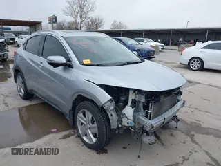 2019 Honda HR-V EX with VIN 3CZRU5H52KM710620, listed as a IAAI auction lot 41380796 with 50,683 mi miles. Bid and sale history available at carsss.com. Image 1.
