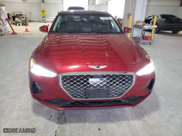 2019 Genesis G70 2.0T Advanced with VIN KMTG44LA2KU019189, listed as a Copart auction lot 45995225 with 22,401 mi miles and Salvage Title. Bid and sale history available at carsss.com. Image 5.