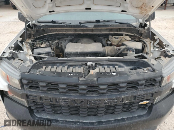 2020 Chevrolet Silverado 1500 Work Truck with VIN 1GCRYAEF0LZ166814, listed as a Copart auction lot 44057915 with 105,084 mi miles and Clean Title. Bid and sale history available at carsss.com. Image 11.