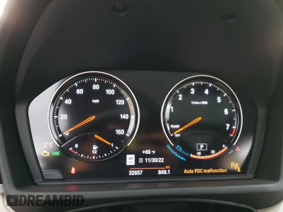 2019 BMW X1 sDrive28i with VIN WBXHU7C51K5N01527, listed as a Copart auction lot 69106262 with 32,657 mi miles. Bid and sale history available at carsss.com. Image 9.