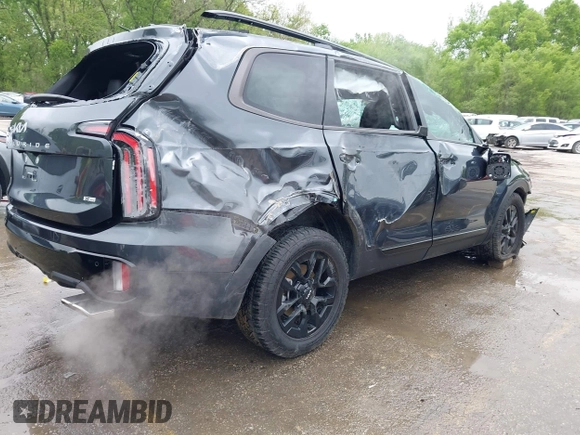 2024 Kia Telluride SX Prestige X-Line z VIN 5XYP5DGC9RG530255, wystawiony jako IAAI lot #42126741 z przebiegiem 8 595 mil mil oraz . Historia ofert i sprzedaży dostępna na DreamBid. Obrazek 4.