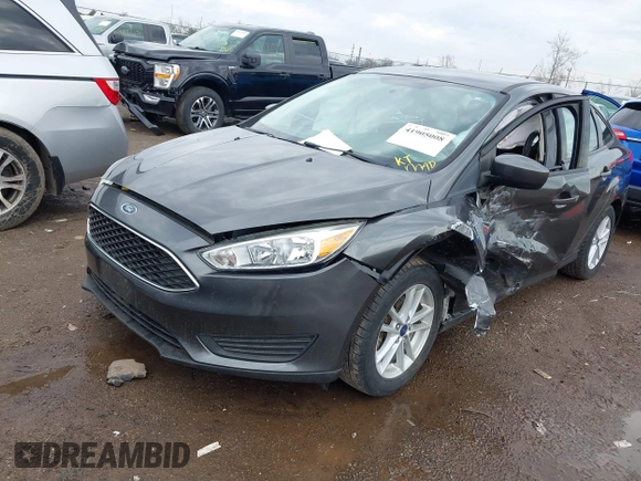 2018 Ford Focus SE with VIN 1FADP3F23JL280042, listed as a IAAI auction lot 41905008 with 80,797 mi miles. Bid and sale history available at carsss.com. Image 17.