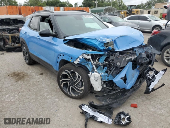 2024 Chevrolet TrailBlazer RS with VIN KL79MTSL2RB087208, listed as a Copart auction lot 66379074 with Not Provided miles and Salvage Title. Bid and sale history available at DreamBid. Image 4.
