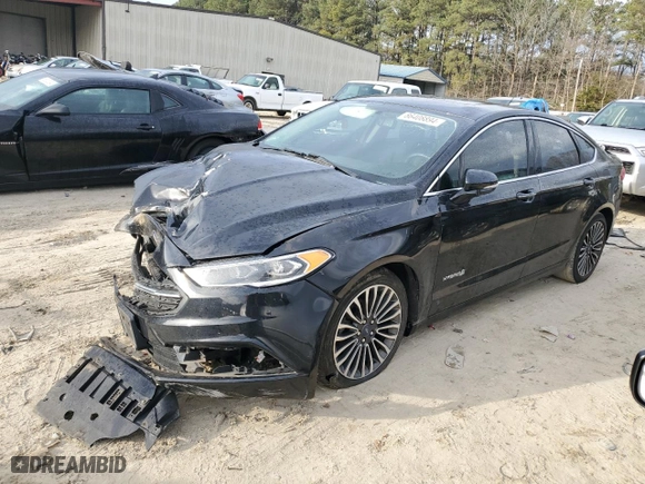 2018 Ford Fusion Hybrid Titanium with VIN 3FA6P0RU4JR269668, listed as a Copart auction lot 86408894 with 92,745 mi miles and Salvage Title. Bid and sale history available at carsss.com. Image 1.