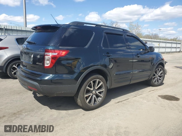 2015 Ford Explorer XLT with VIN 1FM5K8D89FGB36797, listed as a Copart auction lot 51738645 with Not Provided miles and Salvage Title. Bid and sale history available at DreamBid. Image 3.