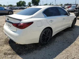 2020 Infiniti Q50 Luxe with VIN JN1EV7APXLM202372, listed as a Copart auction lot 65206765 with 45,788 mi miles and Salvage title. Bid and sale history available at DreamBid. Image 3.