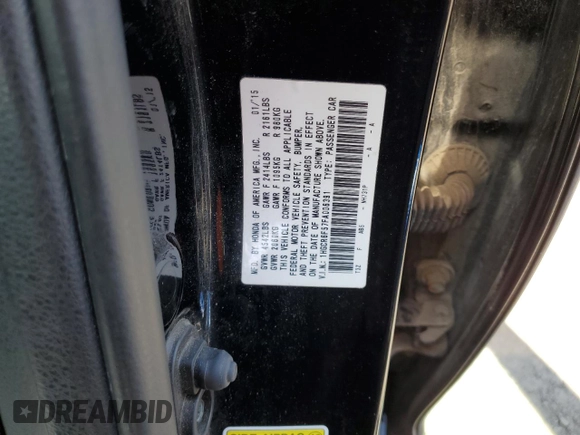 2015 Honda Accord EX-L с VIN 1HGCR6F57FA006391, выставлен на аукционе Copart как лот 56659875 с пробегом 247 153 миль миль и Чистый • Clean title. История ставок и продаж доступна на DreamBid. Изображение 12.