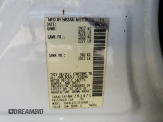 2017 Nissan Altima SV with VIN 1N4AL3AP4HC281471, listed as a Copart auction lot 64627475 with 153,933 mi miles and Clean title. Bid and sale history available at DreamBid. Image 12.