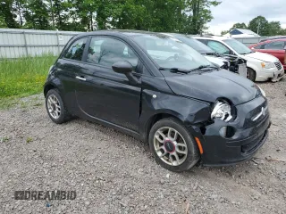 2012 FIAT 500 Pop with VIN 3C3CFFAR5CT382498, listed as a Copart auction lot 61175555 with 154,669 mi miles and Salvage title. Bid and sale history available at DreamBid. Image 4.