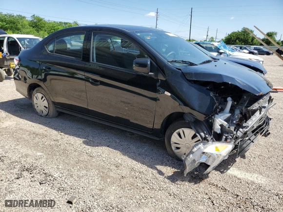 2024 Mitsubishi Mirage G4 ES with VIN ML32FUFJXRHF08284, listed as a Copart auction lot 49836975 with 13,310 mi miles and Clean Title. Bid and sale history available at carsss.com. Image 4.