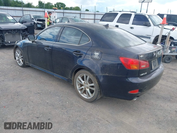 2007 Lexus IS 250 z VIN JTHBK262775030745, wystawiony jako IAAI lot #42224823 z przebiegiem 185 295 mil mil oraz . Historia ofert i sprzedaży dostępna na DreamBid. Obrazek 3.