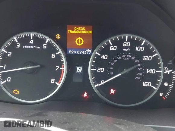 2013 Acura RDX with VIN 5J8TB4H35DL015032, listed as a IAAI auction lot 41724227 with 94,377 mi miles. Bid and sale history available at carsss.com. Image 7.