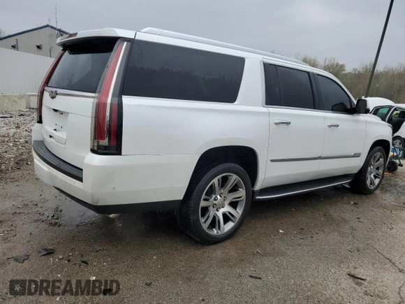 2017 Cadillac Escalade ESV Luxury with VIN 1GYS4HKJ7HR159200, listed as a Copart auction lot 52866135 with 90,231 mi miles and Salvage title. Bid and sale history available at DreamBid. Image 3.