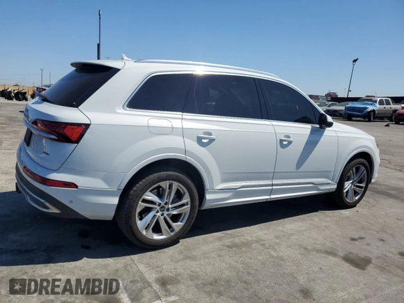 2021 Audi Q7 Premium Plus with VIN WA1LXAF7XMD016671, listed as a Copart auction lot 50274315 with 73,240 mi miles and Salvage title. Bid and sale history available at DreamBid. Image 3.