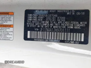 2017 Toyota 86 z VIN JF1ZNAA12H9701111, wystawiony jako IAAI lot #42016381 z przebiegiem 58 948 mil mil oraz . Historia ofert i sprzedaży dostępna na DreamBid. Obrazek 9.