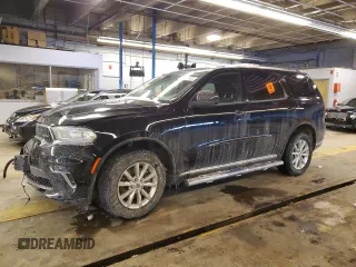 2022 Dodge Durango SXT with VIN 1C4RDJAG7NC187966, listed as a Copart auction lot 45666495 with 27,433 mi miles and Salvage Title. Bid and sale history available at DreamBid. Image 1.