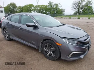 2020 Honda Civic LX z VIN 19XFC2F63LE027259, wystawiony jako IAAI lot #42280575 z przebiegiem 35 290 mil mil oraz . Historia ofert i sprzedaży dostępna na DreamBid. Obrazek 1.