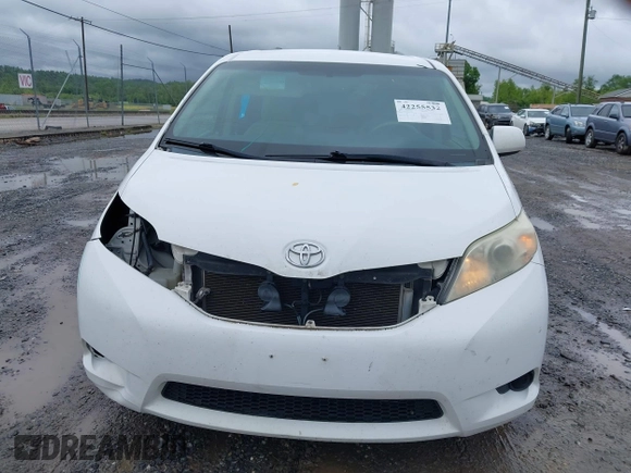 2013 Toyota Sienna LE with VIN 5TDJK3DC9DS055134, listed as a IAAI auction lot 42255532 with 156,381 mi miles and . Bid and sale history available at DreamBid. Image 12.
