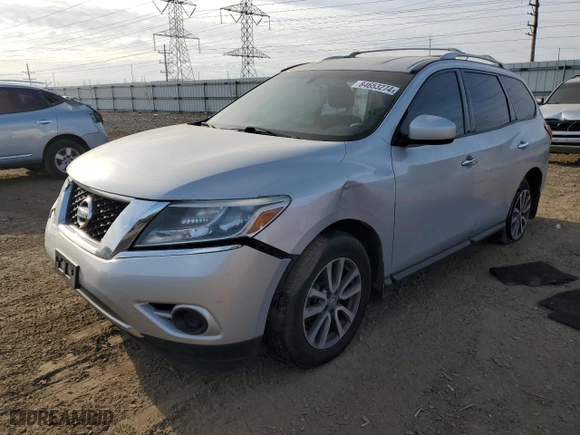 2015 Nissan Pathfinder Platinum with VIN 5N1AR2MM1FC667763, listed as a Copart auction lot 84653274 with 130,642 mi miles and Salvage Title. Bid and sale history available at carsss.com. Image 1.