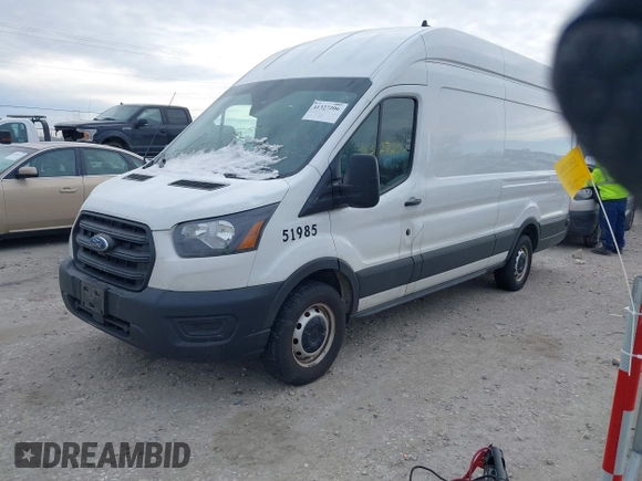 2020 Ford Transit Cargo with VIN 1FTBR3X85LKB51985, listed as a IAAI auction lot 41327206 with 206,896 mi miles and . Bid and sale history available at carsss.com. Image 2.