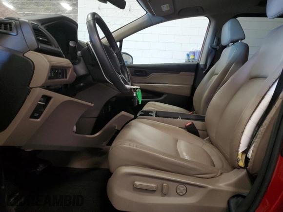 2023 Honda Odyssey EX-L with VIN 5FNRL6H6XPB025574, listed as a Copart auction lot 48046215 with 46,865 mi miles and Salvage Title. Bid and sale history available at carsss.com. Image 7.