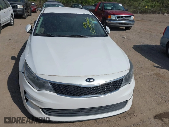 2016 Kia Optima LX Turbo with VIN 5XXGT4L10GG037107, listed as a IAAI auction lot 42071593 with 152,919 mi miles. Bid and sale history available at carsss.com. Image 12.