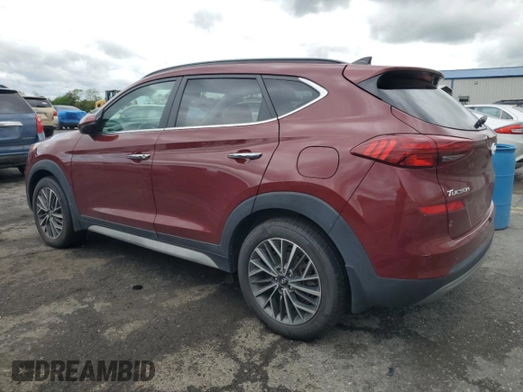 2020 Hyundai Tucson Ultimate with VIN KM8J3CAL2LU258843, listed as a Copart auction lot 57593555 with 67,633 mi miles and Salvage title. Bid and sale history available at DreamBid. Image 2.