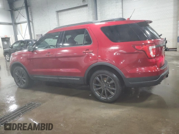 2018 Ford Explorer XLT z VIN 1FM5K8DH0JGC93756, wystawiony jako Copart lot #62513145 z przebiegiem 110 049 mil mil oraz Szkoda całkowita • Salvage title. Historia ofert i sprzedaży dostępna na DreamBid. Obrazek 2.