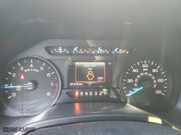 2017 Ford F-150 XL with VIN 1FTEX1E85HKD74173, listed as a Copart auction lot 42621345 with 161,578 mi miles and Salvage Title. Bid and sale history available at carsss.com. Image 9.