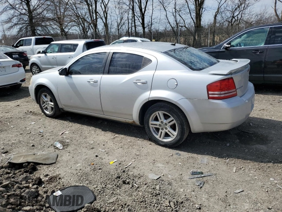 2008 Dodge Avenger SXT with VIN 1B3LC56K58N203931, listed as a Copart auction lot 50943335 with 206,897 mi miles and Salvage Title. Bid and sale history available at carsss.com. Image 2.