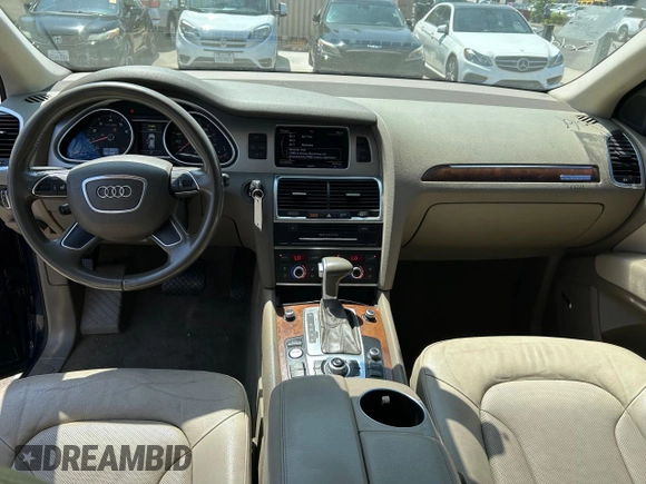 2012 Audi Q7 S line with VIN WA1DGAFE6CD008357, listed as a Copart auction lot 60036955 with 98,599 mi miles and Clean title. Bid and sale history available at DreamBid. Image 9.