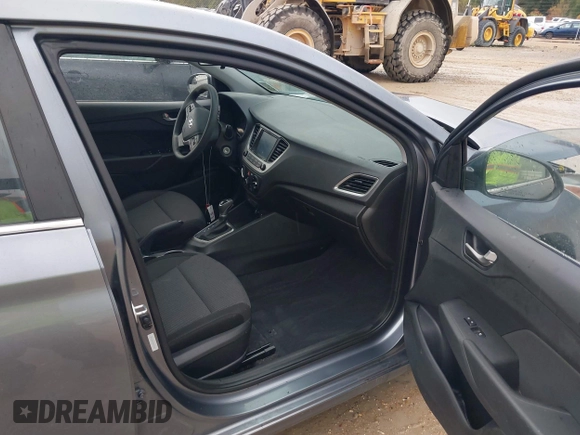 2019 Hyundai Accent SE with VIN 3KPC24A39KE055659, listed as a IAAI auction lot 41048549 with 57,101 mi miles. Bid and sale history available at carsss.com. Image 5.