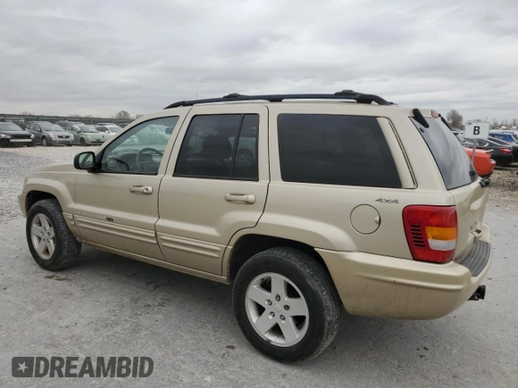 2001 Jeep Grand Cherokee Limited with VIN 1J4GW58N21C500181, listed as a Copart auction lot 49620415 with 150,256 mi miles and Salvage Title. Bid and sale history available at carsss.com. Image 2.