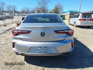 2021 Acura TLX w/Advance Package with VIN 19UUB5F68MA007218, listed as a IAAI auction lot 41693746 with 14,965 mi miles. Bid and sale history available at carsss.com. Image 16.