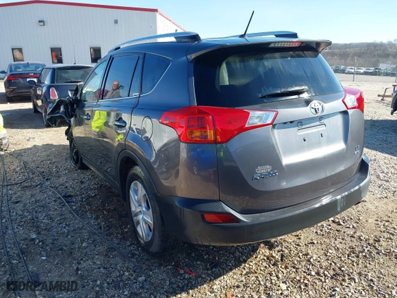 2013 Toyota RAV4 LE with VIN 2T3BFREV1DW062802, listed as a IAAI auction lot 41142211 with 176,630 mi miles. Bid and sale history available at carsss.com. Image 3.