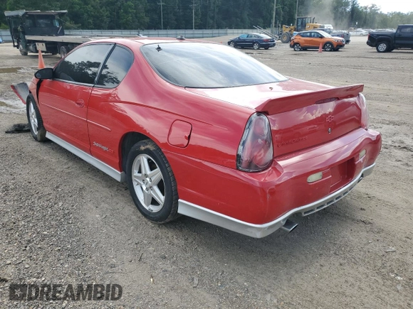 2004 Chevrolet Monte Carlo SS Supercharged with VIN 2G1WZ151749295657, listed as a Copart auction lot 62006735 with 131,660 mi miles and Salvage title. Bid and sale history available at DreamBid. Image 2.