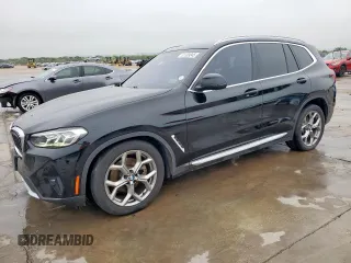 2022 BMW X3 sDrive30i with VIN 5UX43DP0XN9K72210, listed as a Copart auction lot 51233045 with 65,858 mi miles and Salvage Title. Bid and sale history available at DreamBid. Image 1.