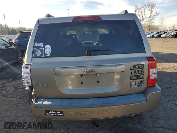 2008 Jeep Patriot Sport with VIN 1J8FF28W18D749495, listed as a Copart auction lot 89051465 with 159,067 mi miles and Salvage Title. Bid and sale history available at carsss.com. Image 6.