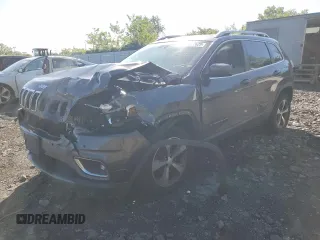 2019 Jeep Cherokee High Altitude with VIN 1C4PJMDX4KD133124, listed as a Copart auction lot 55817625 with 76,621 mi miles and Salvage title. Bid and sale history available at DreamBid. Image 1.